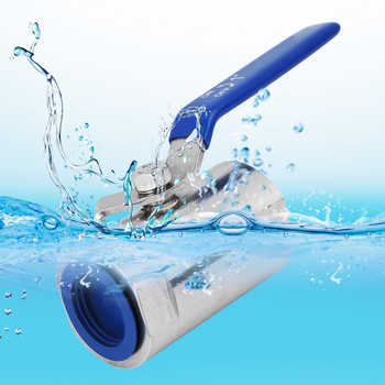Stainless Steel Ball Valve G1in Threaded 2-Way Flowing for Tap Water Ball Valve